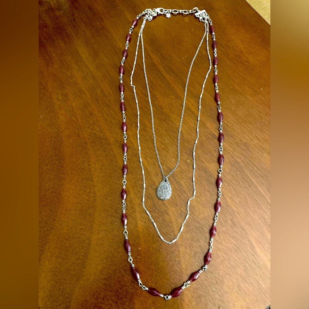 Lucky Brand 3-Chain Layering Necklace